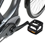 XBYC 1809 Bilyalı Bisiklet Pedalı MTB Alüminyum Alaşımlı Reflektörlü Pedal Siyah Renk