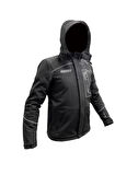 Forte Gt 1084 Babil Full Koruma 4 Mevsim Kışlık Softshell Motosiklet Montu L Beden Siyah