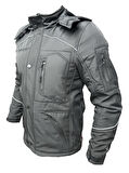 Forte Gt 1084 Babil Full Koruma 4 Mevsim Kışlık Softshell Motosiklet Montu L Beden Siyah