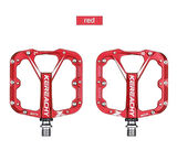 Kereachy 3 Rulmanlı Alüminyum Alaşımlı Mtb Freeride Bmx Geniş Platform Bisiklet Pedalı Kırmızı