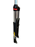 ZOOM M/LO 26" Jant Kilitlenebilir Bisiklet Maşası 1-1/8 QR Amortisörlü Maşa Disk Fren Uyumlu Siyah Sarı
