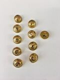 DİKİŞ DÜĞMESİ 10 ADET VİNTAJ MODEL PLASTİK GOLD/ALTIN BÜYÜK BOY ÇAP: 2 CM