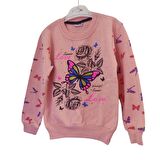 SRC KELEBEK DESENLİ KIZ ÇOCUK SWEAT