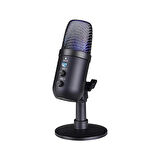 Monozone  Oyuncu Yayıncı Mikrofonu RGB Profosyonel Youtuber Tiktok Twitch Canlı Yayın Podcast Discord