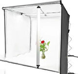 Monozone  Fotoğraf Stüdyosu Profesyonel Çadır Kiti Led Işıklı 80x80 Cm Taşıma Çantalı Ürün Fotoğraf Çekim Çadırı Pratik Katlanabilir Aydınlatma Çadırı   