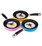 Mobgift Tava Konseptli Duvar Saati Turuncu