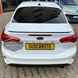 Ford Focus 4 2018 ve Sonrası Sedan Uyumlu Bagaj Üstü Spoiler Bagaj Çıtası Piano Black Parlak Siyah