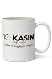 10 Kasım Mustafa Kemal Atatürk Tasarımlı Kupa Bardak Baskılı Kahve Kupa Bardak Model 8