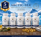 Forever Arctic Sea Omega-3 Balık Yağı ve E Vitamini İçeren Takviye Edici Gıda 5 x 120 Softgel