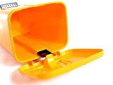 Omnipazar SY-4255 40 lt Köşeli Pedallı Plastik Çöp Kovası (İç Kovasız) Sarı