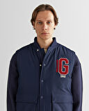 GANT Erkek Lacivert Hakim Yaka Logolu Yelek