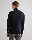 GANT Erkek Siyah Regular Fit Yarım Fermuarlı Kazak