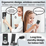 Monozone  Diyafon İnterkom Audio Kablosuz Konuşmalı Diyafon Kapı Zili Uzun Mesafe İki Yönlü Zil