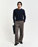 GANT Erkek Lacivert Regular Fit Bisiklet Yaka Kazak