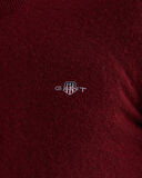 GANT Erkek Bordo Regular Fit Yarım Fermuarlı Yün Kazak