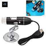 Monozone  Dijital Mikroskop 1600x 2Mp Usb 8 Led Çok Amaçlı Tekstil Baskı Cilt Saç Biyolojik Analiz 