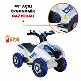Kumandalı Akülü Araba 6 Volt 2-4 Yaş Polis