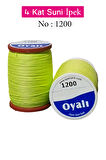 Oyalı 4 Kat Suni İpek İplik İğne Oyası Boncuk İpi Tığ Oyası No:1200