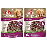  8in1 Delights Duck Spirals Ördekli Burgu Köpek Ödülü 60gr x 2 Adet
