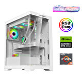 Xaser Xsr812 Ryzen 5 5600 16GB Ram 512GB M.2 NVMe SSD 12GB RTX3060 24"Curved 180Hz Sıvı Soğutma Oyuncu Bilgisayarı