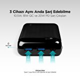 Ttec Şarj Akım Korumalı Led Ekranlı 20W 20.000 mAh Powerbank İphone Samsung Huawei Şarj Powerbank