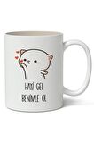 Haydi Gel Benimle Ol Kupa Bardak Baskılı Kahve Kupa Bardak