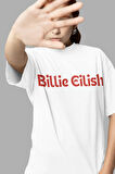 Tasarım Billie Eilish Baskılı Unisex Oversize Şarkıcı Tişört