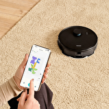 Homend Alex Laser 1291H Moplu ve Haritalamalı Akıllı Robot Süpürge Siyah