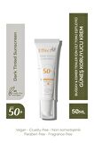 EffectHA Dark Tinted Sunscreen Buğday & Esmer Tenler için Cilt Tonu Eşitleyici Güneş Koruyucu Krem SPF50+ 50ml