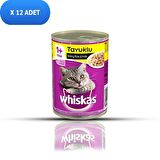 Whiskas Tavuk Etli Kedi Konservesi 400 gr (24 ADET)