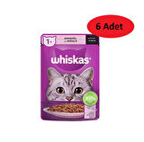 Whiskas Pouch Sos İçinde Somonlu Yetişkin Kedi Konservesi 85 Gr x 6 Adet