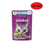 Whiskas Ton Balıklı Yetişkin Kedi Konservesi Pouch 85 Gr x 28 Adet