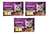 Whiskas Pouch Pure Delight Jöle İçinde Tavuklu ve Somonlu Yetişkin Kedi Konservesi 12x85 Gr