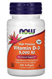 High Potency Vitamin D-3 125 Mcg (5,000 IU) 240 Softgels