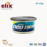 ELIX Neo Energy Metal Kutuda Ahşap Granüllere Emdirilmiş Özel Aromalı Koku - Limon