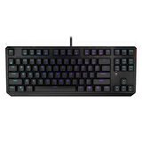 Endorfy Thock TKL Kailh Red Switch RGB Türkçe Mekanik Kablolu Siyah Gaming Klavye (EY5A003)