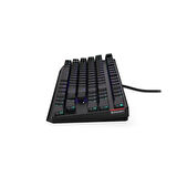 Endorfy Thock TKL Kailh Red Switch RGB Türkçe Mekanik Kablolu Siyah Gaming Klavye (EY5A003)