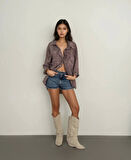 Tensel desenli gömlek s7331