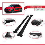 Citroen C4 Cactus 2014-2021 Arası ile Uyumlu FLY Model Ara Atkı Tavan Barı Siyah 2 Adet