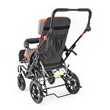 Comfort Plus Size 4 Engelli Çocuk Puseti | Katlanabilir Alüminyum Gövde, 5 Noktalı Emniyet Kemerli, 50 kg Taşıma Kapasiteli