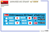 MiniArt 35454 1:35 Japon M3 Stuart, Mürettebatla birlikte