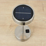 Reyo Galaksi Solar Güneş Enerjili Masa Lambası 26x11cm İkili Set Matkrom