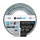 Cellfast Multiflex Pro 6 Katmanlı Bahçe Sulama Hortumu 1/2" 50 m