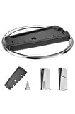 PS5 / PS5 Slim Konsol Diskli ve Dijital Model için Vidalı Metal Dikey Stand