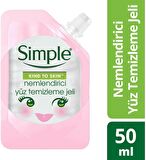 Simple Hassas Cilt için Nemlendirici Yüz Temizleme Jeli 50 ml 