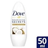Dove Nemlendirici Bakım Sırları Antiperspirant Leke Yapmayan Kadın Roll-On Deodorant 50 ml