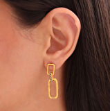 Nisera Hathor Altın Küpe