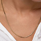 Altın Balık Sırtı İtalyan Zincir Kolye