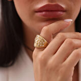 Nisera Boun Tasarım Altın Yüzük