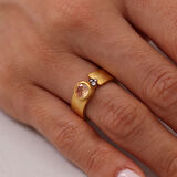 Nisera Etnik Tasarım Aura Altın Yüzük